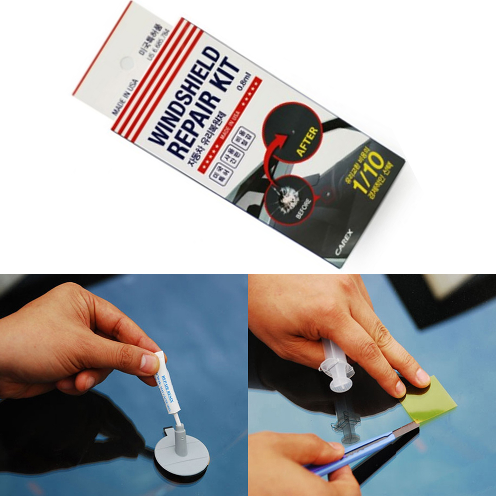 차 앞유리 돌빵 임시 유리 복원제 / 자동차 기스 금 복원 수리 보수 본드 용접