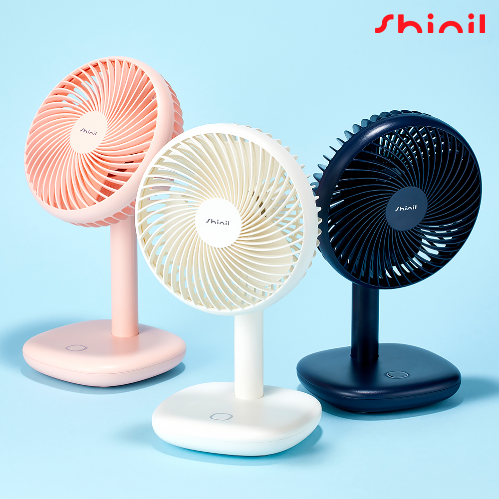 [신일] 저소음 탁상용 미니 선풍기 무선 소형 선풍기 캠핑 사무실 책상 선풍기 기본형