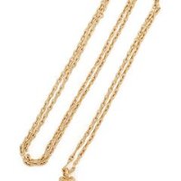 Tory Burch necklace 토리버치 골드톤 문스톤 팬던트 넥클래스