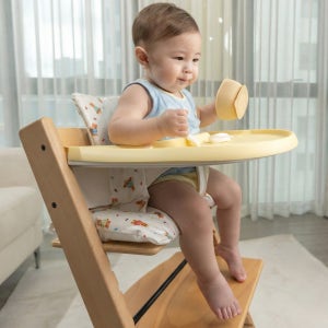 [호환] 트립트랩 하이체어 호환 순면 방수 젬베베 스토케 쿠션 세트 리틀버드