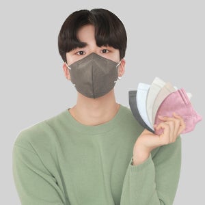 플로라 KF94 마스크 새부리형 컬러 5종 혼합 100매