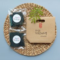 어버이날 어린이집 유치원 행사선물 기장 맛있는 미역 20g 카네이션 스티커 에디션