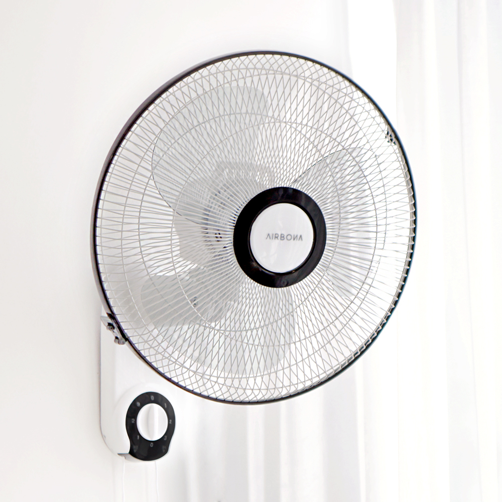 에어보나 가정용 업소용 사무실 벽걸이 기계식 벽선풍기 07WF