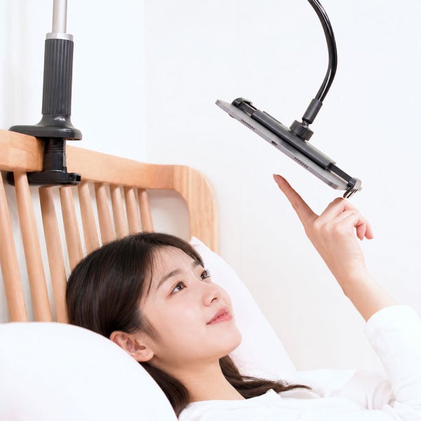 르메이어 침대 핸드폰거치대 태블릿거치대 아이패드 갤럭시탭 자바라 책상고정형