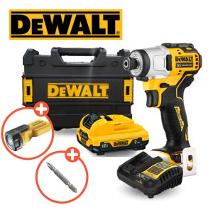 디월트 12V 임팩 드라이버 DCF801D1 2.0Ah 배터리 1개 세트
