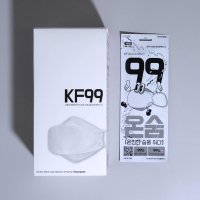 온숨 KF99 대형 성인 마스크 화이트 30매 1box