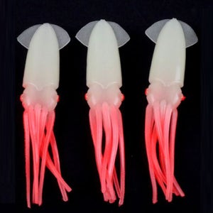 대왕문어채비 꼴뚜기 피 돌 문어 동해 낚시 자작 12.5cm 3개입