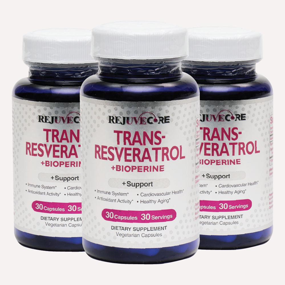 트랜스 <b>레스베라트롤</b> 고순도98% 250mg 90정 3달치 리쥬브코어