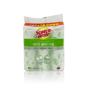 3M 스카치브라이트 클린컷 테이프클리너 대형 리필 테이프크리너 돌돌이 찍찍이