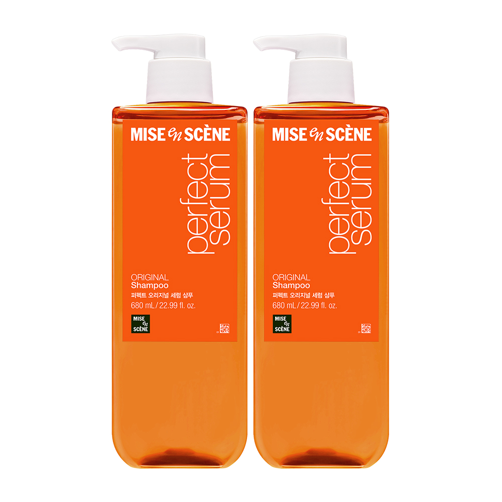 미쟝센 퍼펙트 세럼 샴푸 컨디셔너 680ml 1입+1입