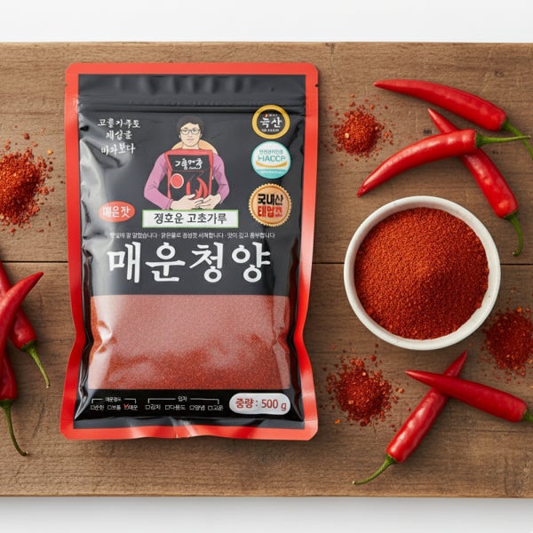 국산 청양고추가루 고운고추가루 500g