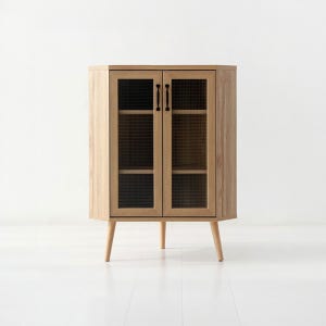 폴라보 코너수납장 2문 CAM9470C 705x460x940mm, 1단, 캄포어베니어 7879.4589