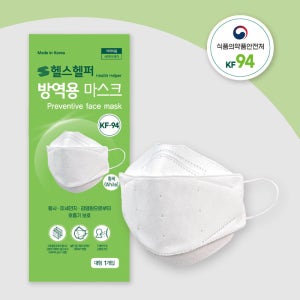 KF94 헬스헬퍼 대형 마스크 화이트 100매 추가10매
