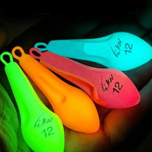 오색봉돌 헌터 야광봉돌 쭈꾸미 문어 갑오징어 다운샷싱커 10호