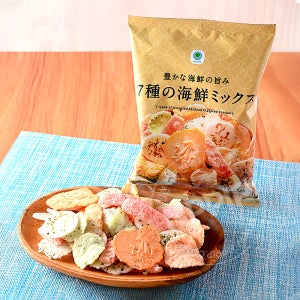 패밀리마트 7종의 해물믹스 과자 58g