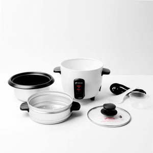 키친아트 전기 밥솥 찜기 멀티 만능 쿠커 미니 캠핑 자취 KRC-1230WS