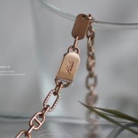 14K 아치써클 이니셜 체인팔찌 - ARCH CIRCLE BRACELET