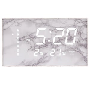 루나리스 국산 LED벽시계 비앙코 GPS 전자 전파 인테리어 무소음