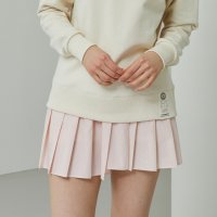 [카페드테니스] LOVEFORTY UNBALNCED PLEATED SKIRT PINK 플리츠 스커트 핑크