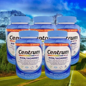 캐나다 센트룸 센트륨 포 맨 종합 멀티 비타민 C A D 남성 영양제 250 정 5개