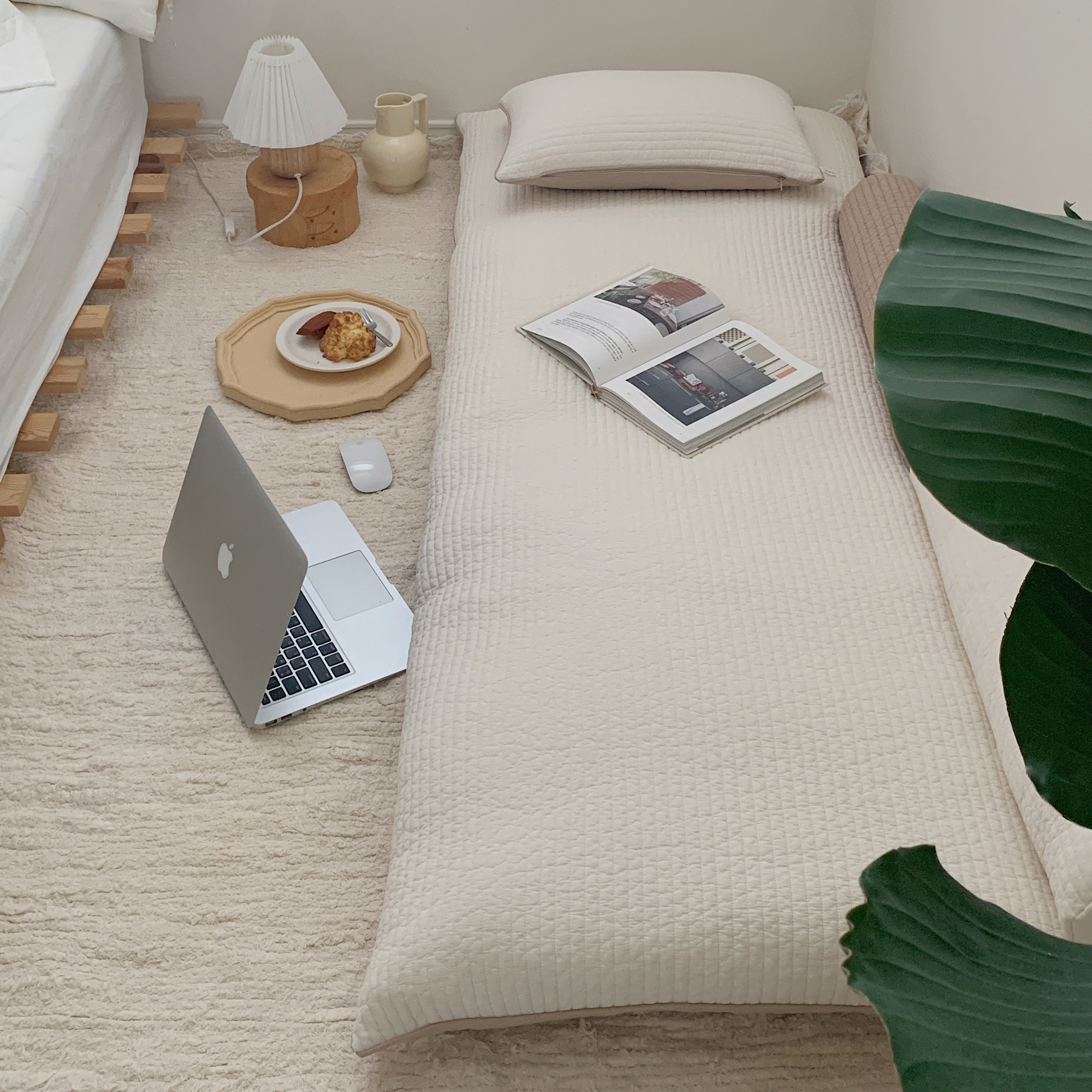 미니싱글 1인용 두꺼운 누비 목화요 요커버 세트