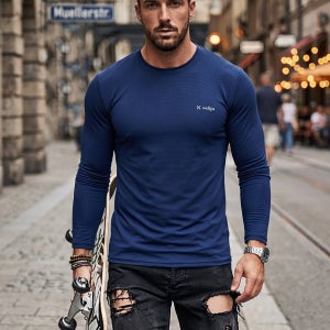 쿨소재 입기만해도 시원한 여름 긴팔 냉감 라운드 남자티셔츠 다양한색상 6칼라