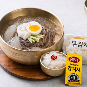 물냉면 5인분 무김치 겨자 세트 밀키트 동치미육수 시원한 냉면 (꼬꼬푸드)