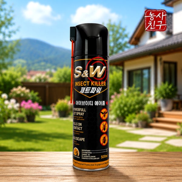 말벌 퇴치 스프레이 벌 살충제 퇴치제 약 에어로졸 500ml 거미 진드기