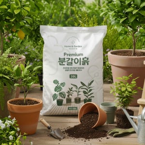 닥터조 프리미엄 분갈이흙 10L - 코팅 완효성비료가 함유된 가정원예용 분갈이 상토