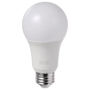 이케아 트로드프리 LED 전구 E26 806 루멘 무선밝기색상조절 /구형 오팔 화이트