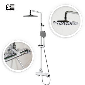 칼리스토 2way 실버 해바라기샤워기 레인샤워 수압상승샤워기 국내제작