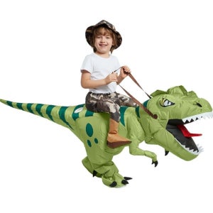 할로윈데이코스튬의상 타는 줄무늬 티라노사우르스 S 풍선옷 에어슈트