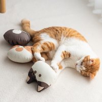 고양이 애착인형 고양이 장난감 꼼냥 고로롱 캣츠패밀리 캣닢쿠션 캣닢인형