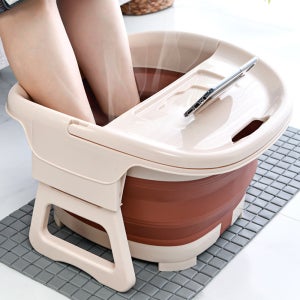 접이식족욕기 발 보온기 찜질 각타익 건강 족욕기