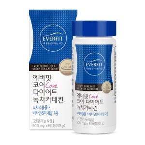 내츄럴플러스 에버핏 코어 다이어트 녹차카테킨 60정