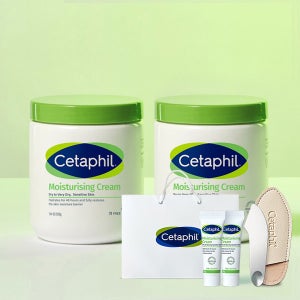 세타필 크림 550g 2개+크림 10ml 2개+스테인리스 스파츌라 모이스춰라이징 고보습