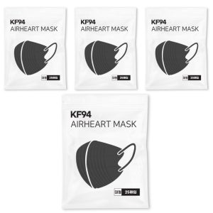 에어하트 새부리형 마스크 대형 KF94 4개 x 25개입