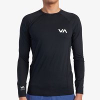 RVCA 남자 래시가드 긴팔 운동복 주짓수 래쉬가드 헬스 서핑 남성 스포츠 티셔츠 블랙