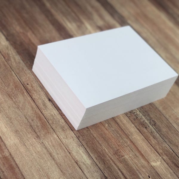 띤또레또 5x7 350g 100매 캘리그라피 수채화 종이 무지엽서 캘리그라피용지 디자인다운