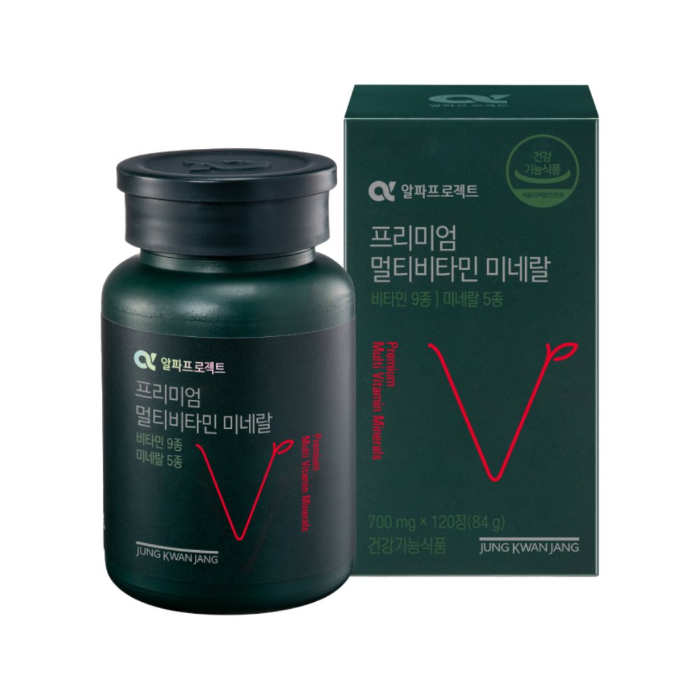 알파프로젝트 프리미엄 멀티<b>비타민</b>미네랄 700mg 120정