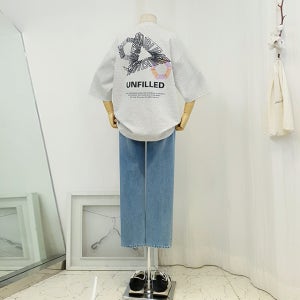 2022S/s BARON - 세미오버핏 - 스페이스 헥사곤 분또 반팔티 (3컬러)