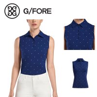 지포어 여성 민소매 골프웨어 폴로티셔츠 G/FORE STARSSLEEVELESS POLO