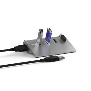 퀵차지 USB3.2 10G 유전원 QC 4포트 멀티허브 고속충전 확장 PC 노트북 외장하드