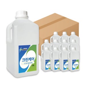 비츄인 크린케어 순수케어 알콜 58.8 주방 기구 아기장난감 뿌리는소독제 1.5L, 12개