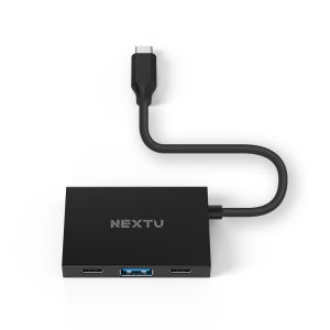 C타입 USB3.2 10G 무전원 QC 4포트 멀티허브 고속충전 확장 PC 노트북 외장하드