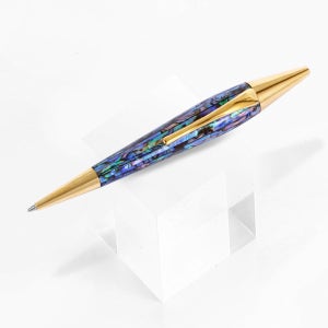 딜라이트 끊음 자개 24k 금도금 저점도 유성 블랙 볼펜 1.0mm 취업선물 고급볼펜 외국인선물