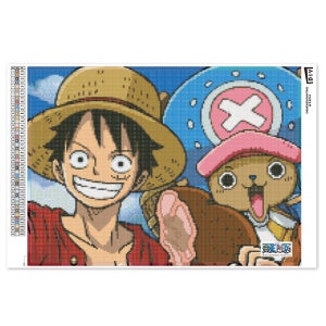 슬기로운 취미활동 DIY 비즈 큐빅으로 만드는 보석 십자수 원피스 루피와 쵸파