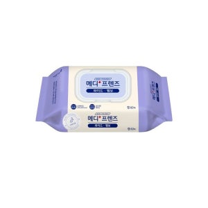 깨끗한나라 메디프렌즈 와이드 엠보 물티슈 캡형 60매 빅사이즈