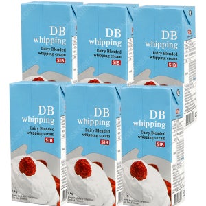 DB휘핑크림 1kg 6개(아이스박스무료) 생크림 베이킹 혼합생크림