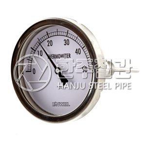 한울계기공업 온도계(100파이 250도) 75L 미터기 배관자재